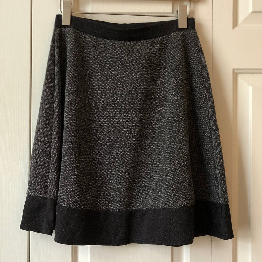 Black and grey work formal skirt